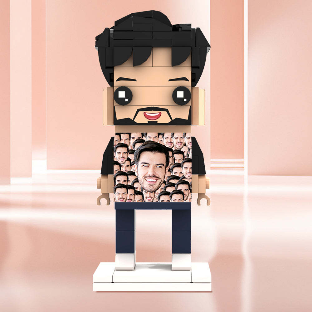 Valentine's Day Gifts Custom Brick Figures Personlized Mash Face Brick Figures - MyCustomBrickheadz