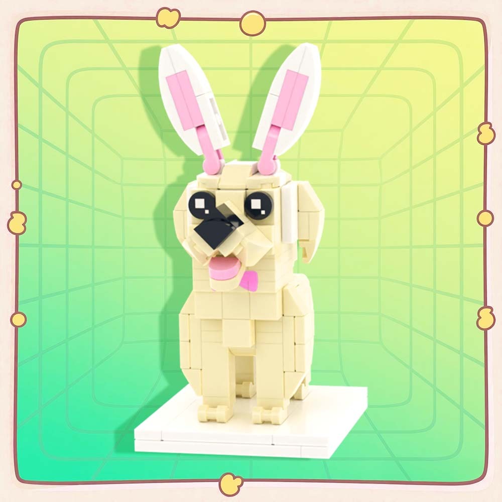 Persaonalized Cat Dog Full Body Brick Figures Pet Family Gift - 