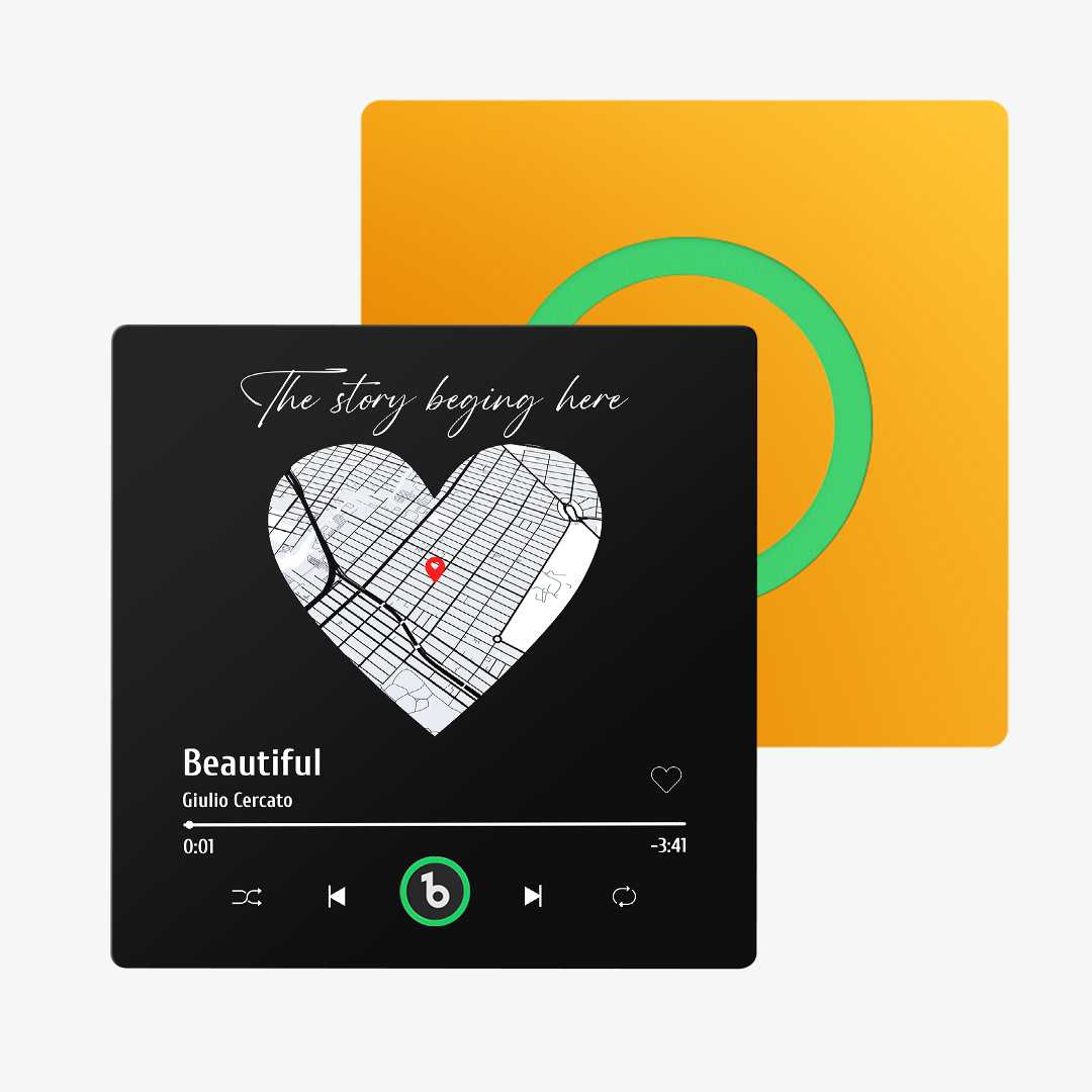 Valentine's Day Gifts Upgrade Custom Music Fridge Magnet Colorful Frame Album Fridge Magnet Can Play Songs Gift for Couple - 