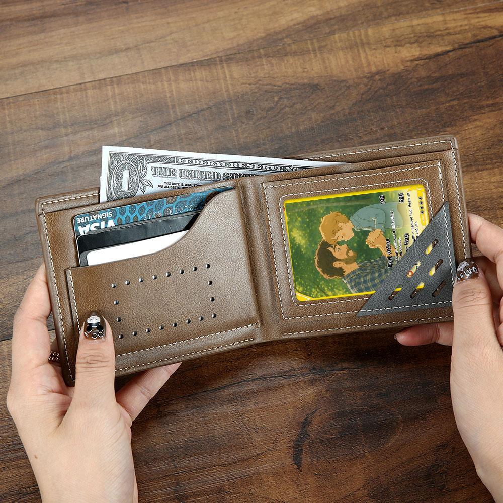 Personalized Wallet Insert for Father - Custom Wallet Card for Father's Day Gift - 