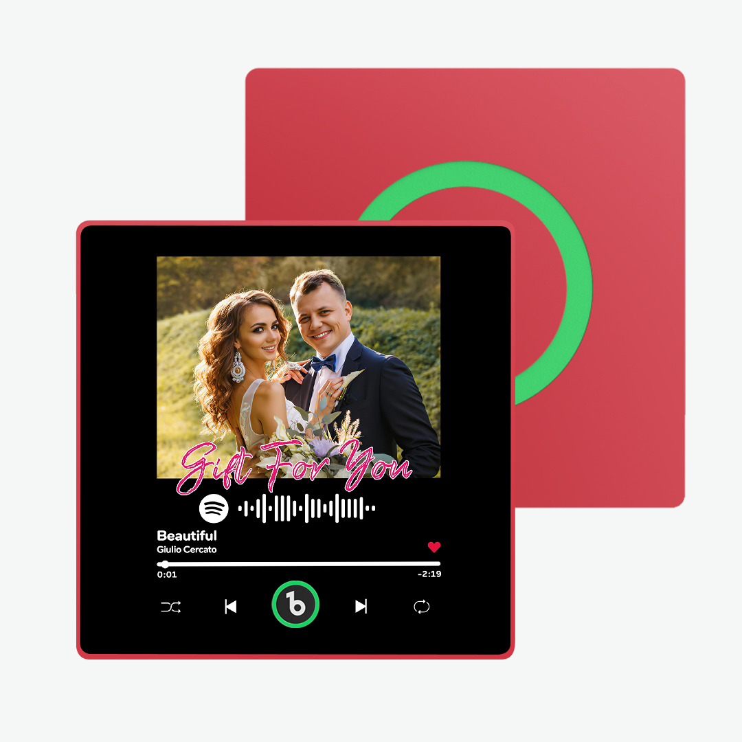 Custom Music Fridge Magnet with Colorful Frame Personalized Spotify Fridge Magnet with Photo Wedding Gift - 