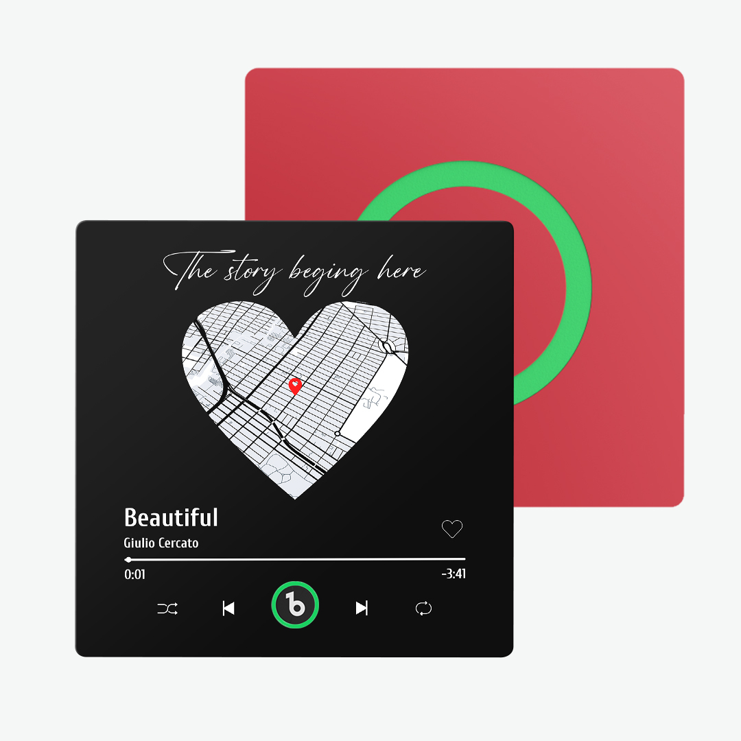 Valentine's Day Gifts Upgrade Custom Music Fridge Magnet Colorful Frame Album Fridge Magnet Can Play Songs Gift for Couple - 