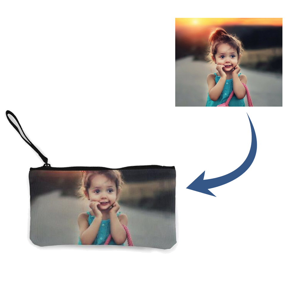 Back To School Personalized Photo Pocket Money Bag - 