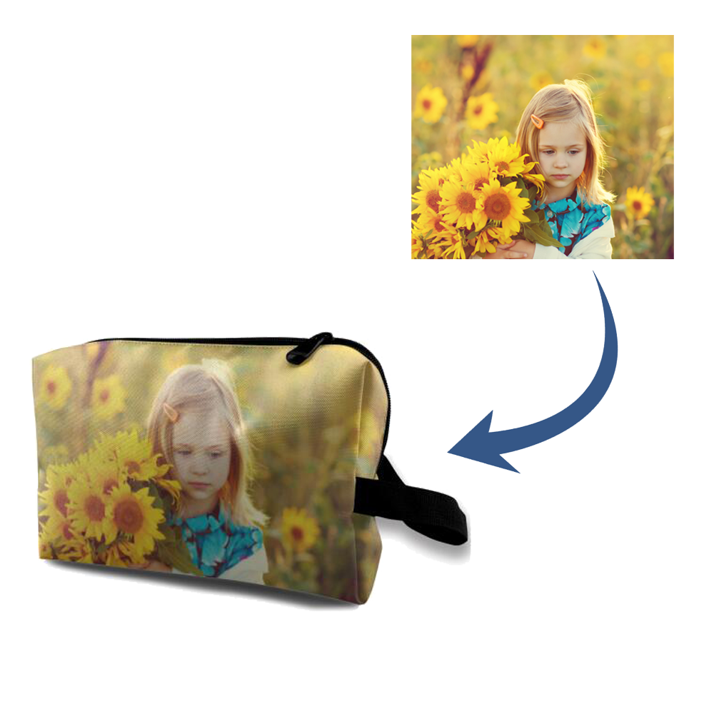 Back To School Gifts Personalized Photo Cosmetic Storage Bag - 