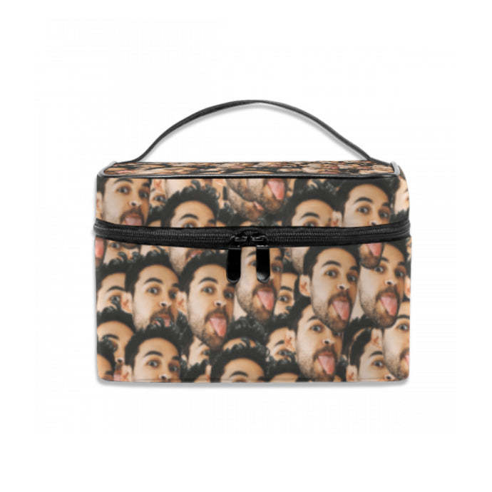 Back To School Gifts Personalized Mash Face Storage Bag,  Photo Cosmetic bag - 