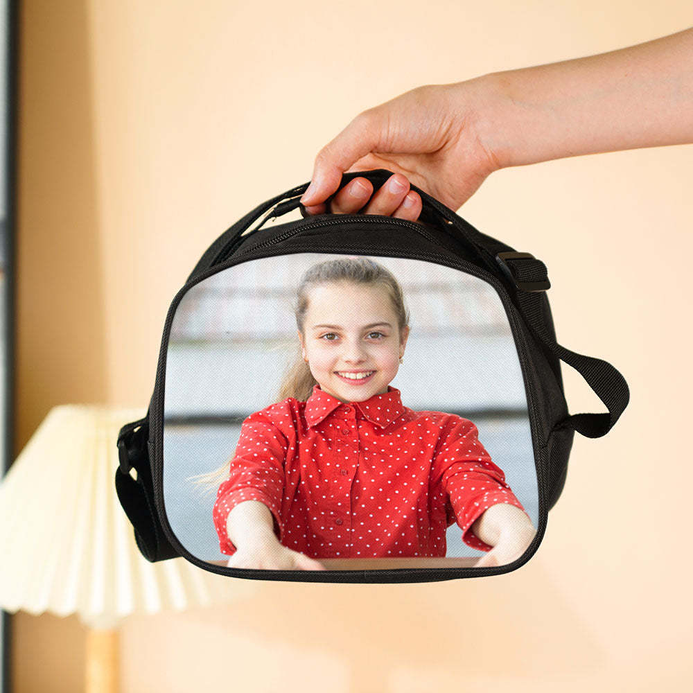 Back To School Gifts for Kids Custom Photo Insulation Lunch Bag - 