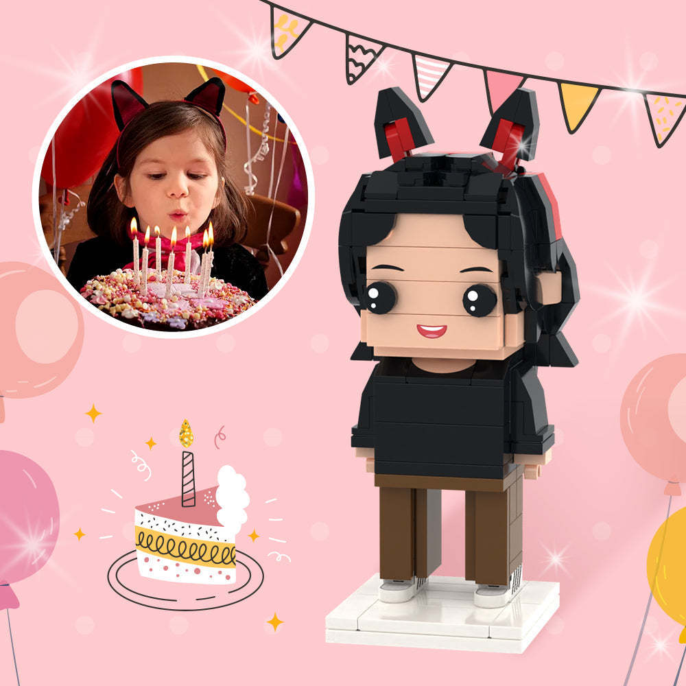 Daughter's Birthday Gifts Full Custom Brick Figures Personalized Photo Brick Figures - MyCustomBrickheadz