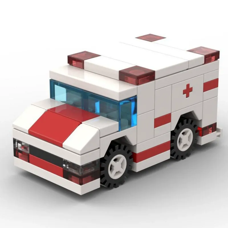 Small Car building blocks Buses Trucks, Earthmoving trucks Racing cars Transport vehicles Assembling small particles - 