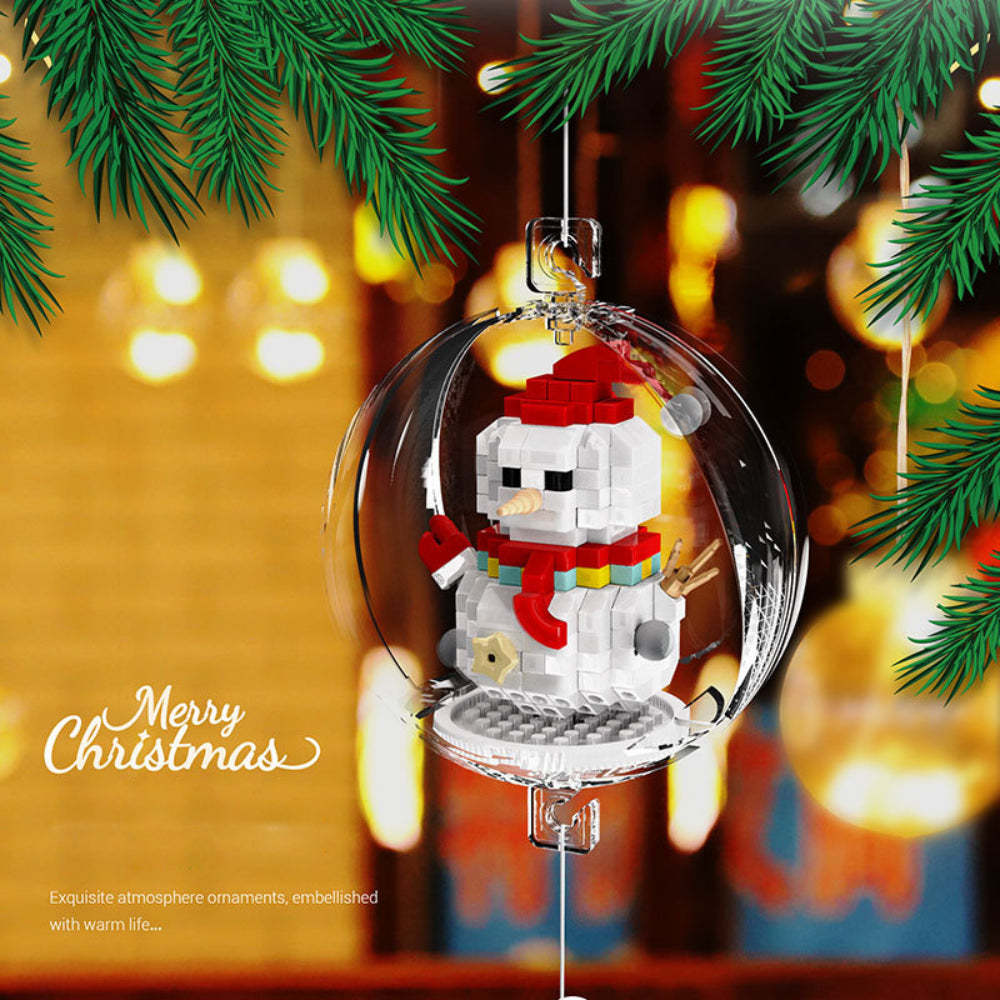 Christmas Themed Building Block Ornaments Perfect Christmas Tree Stocking Perfect For Christmas Gift Exchange Themes - minebrickau