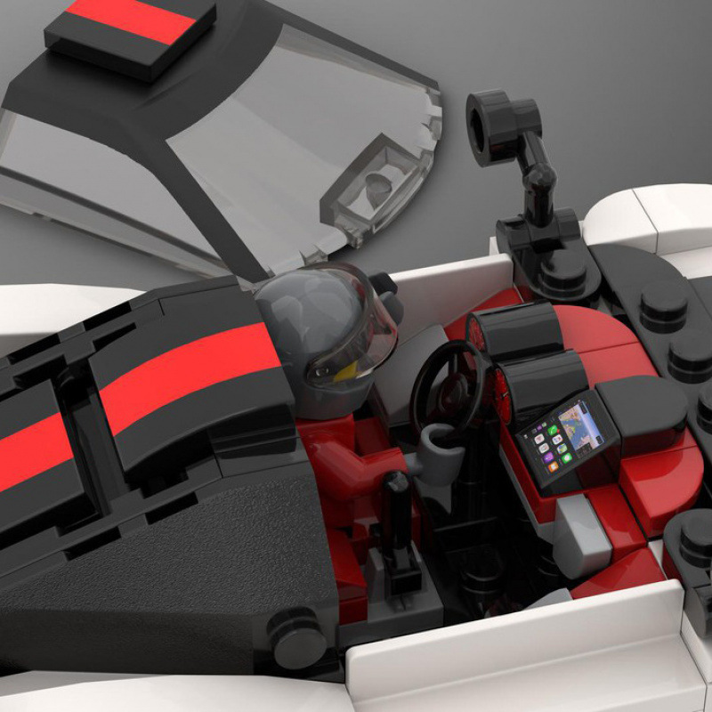 Vehicle Racing Car Building Set Construction Blocks Toy - 