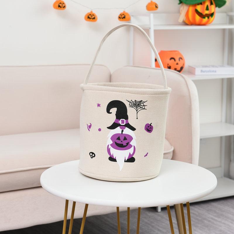 Halloween Collapsible Multifunctional Bucket Trick or Treat Bucket Bag - 
