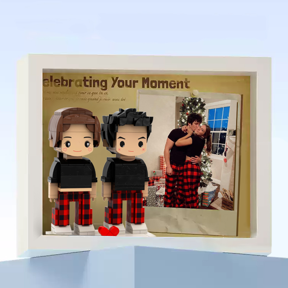 Customizable Fully Body 2 People Custom Brick Figures Brick Me Figures Vintage Couple Gift - 