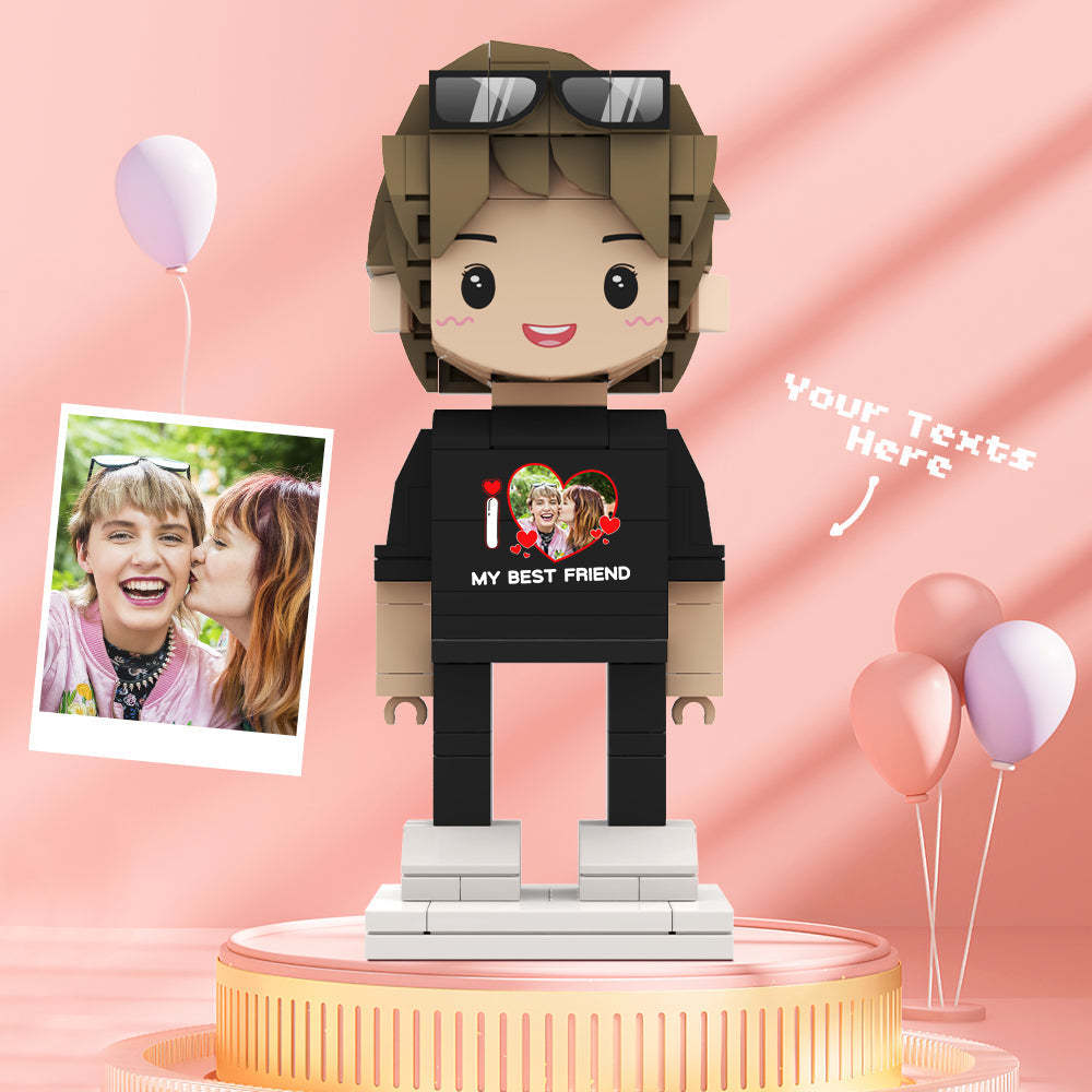 Valentine's Day Gifts Custom Brick Figures Personlized Poto & Text Brick Figures My Best XXX Brick Figures - MyCustomBrickheadz