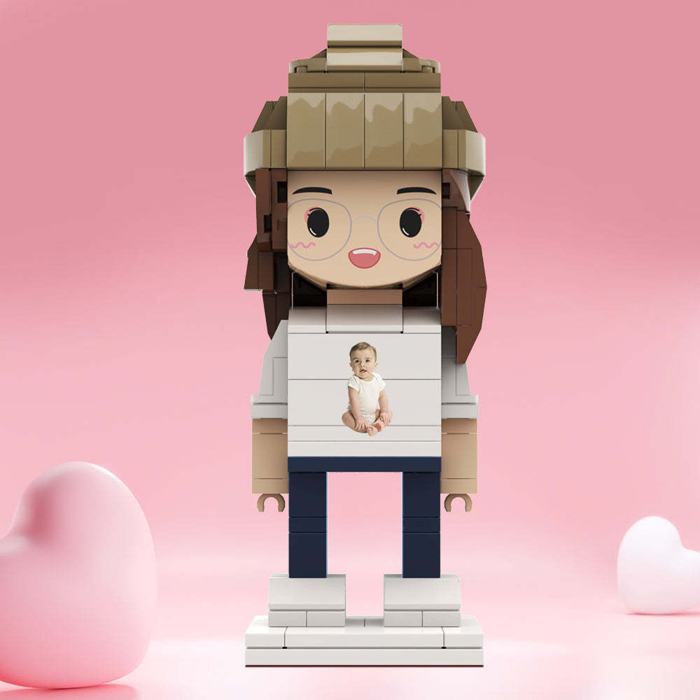 Custom Brick Figures Personlized Photo Brick Figures Gifts for Her - MyCustomBrickheadz