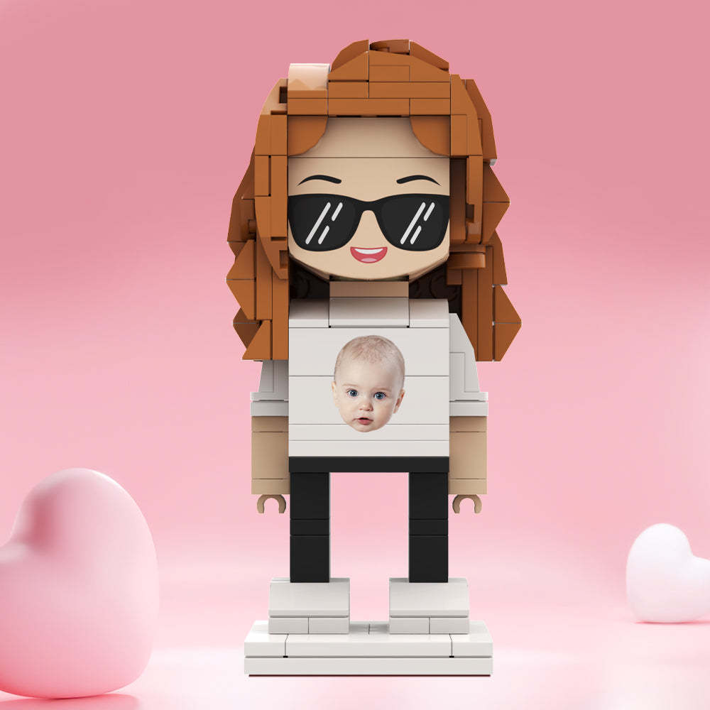 Valentine's Day Gifts Custom Brick Figures Personlized Face Brick Figures - MyCustomBrickheadz