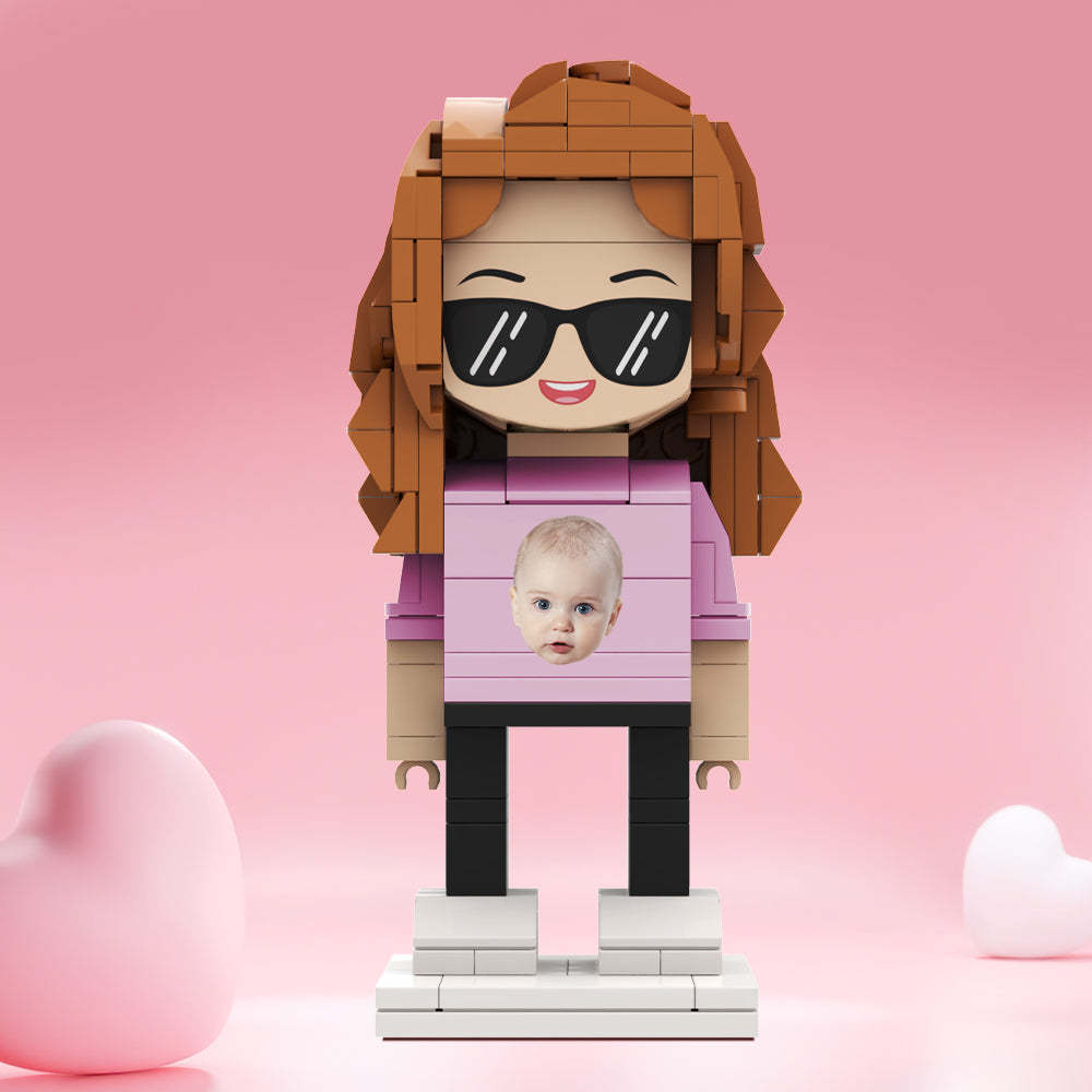 Valentine's Day Gifts Custom Brick Figures Personlized Face Brick Figures - MyCustomBrickheadz