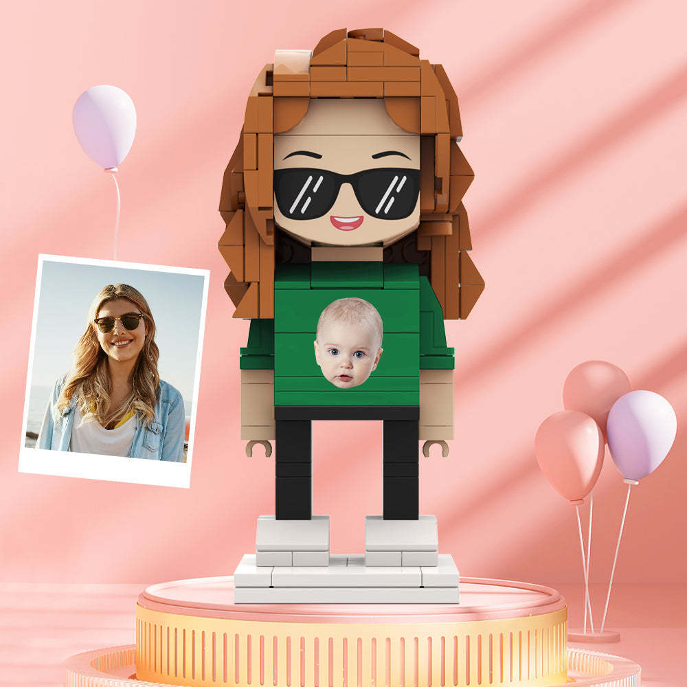 Valentine's Day Gifts Custom Brick Figures Personlized Face Brick Figures - MyCustomBrickheadz