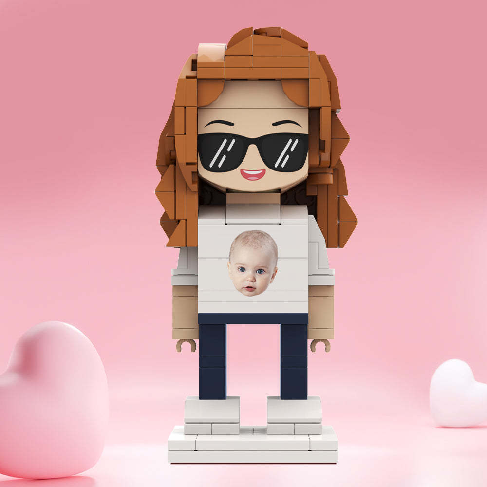 Valentine's Day Gifts Custom Brick Figures Personlized Face Brick Figures - MyCustomBrickheadz