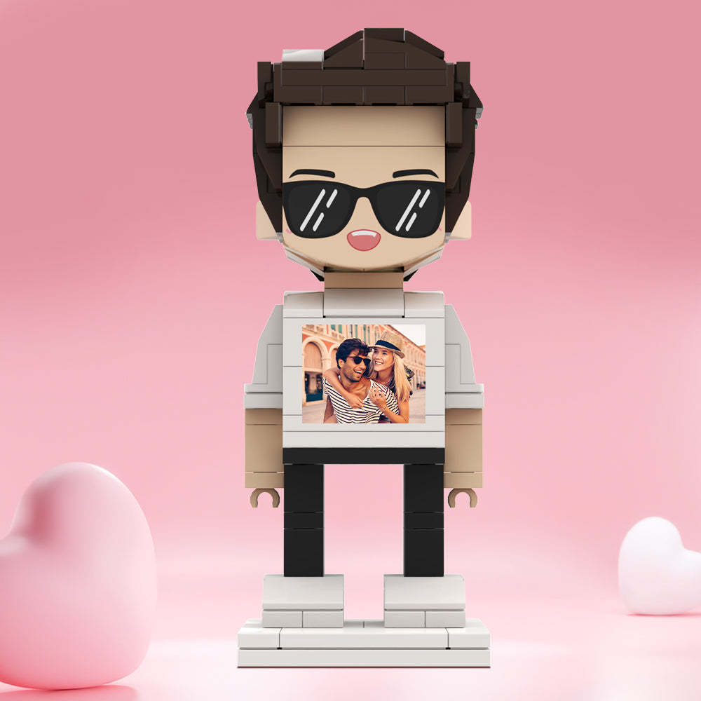 Valentine's Day Gifts Custom Brick Figures Personlized Photo on Brick Figures - MyCustomBrickheadz