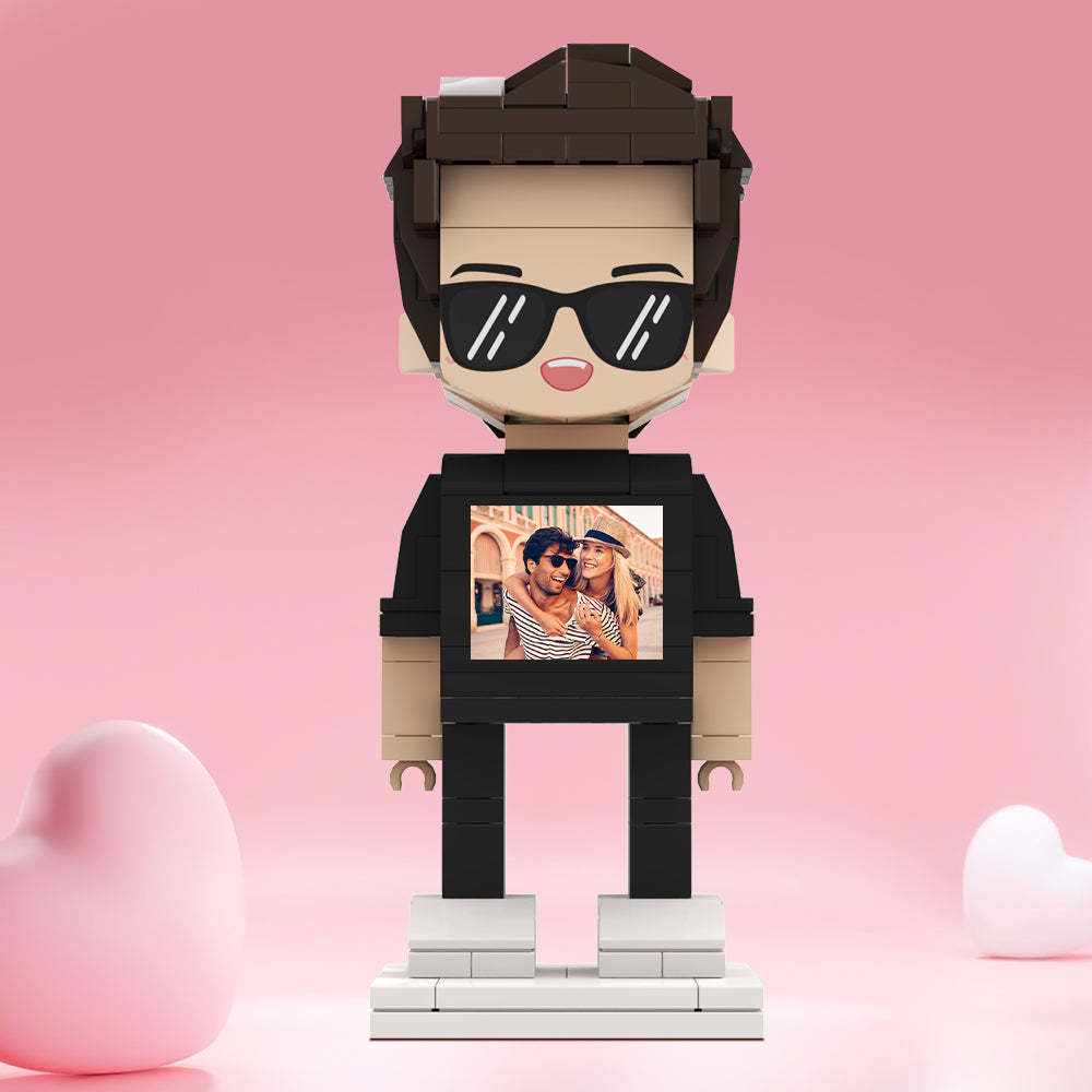 Valentine's Day Gifts Custom Brick Figures Personlized Photo on Brick Figures - MyCustomBrickheadz