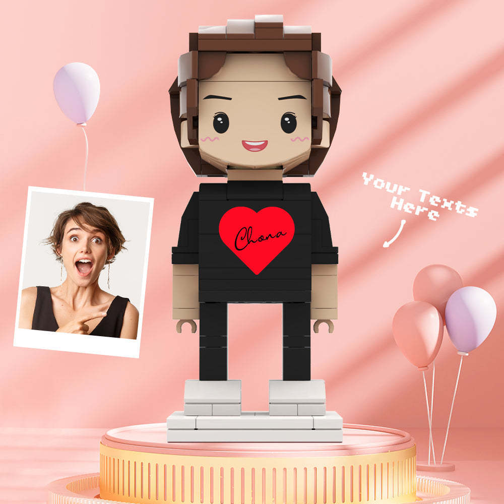 Valentine's Day Gifts Custom Brick Figures Personlized Name Brick Figures - MyCustomBrickheadz