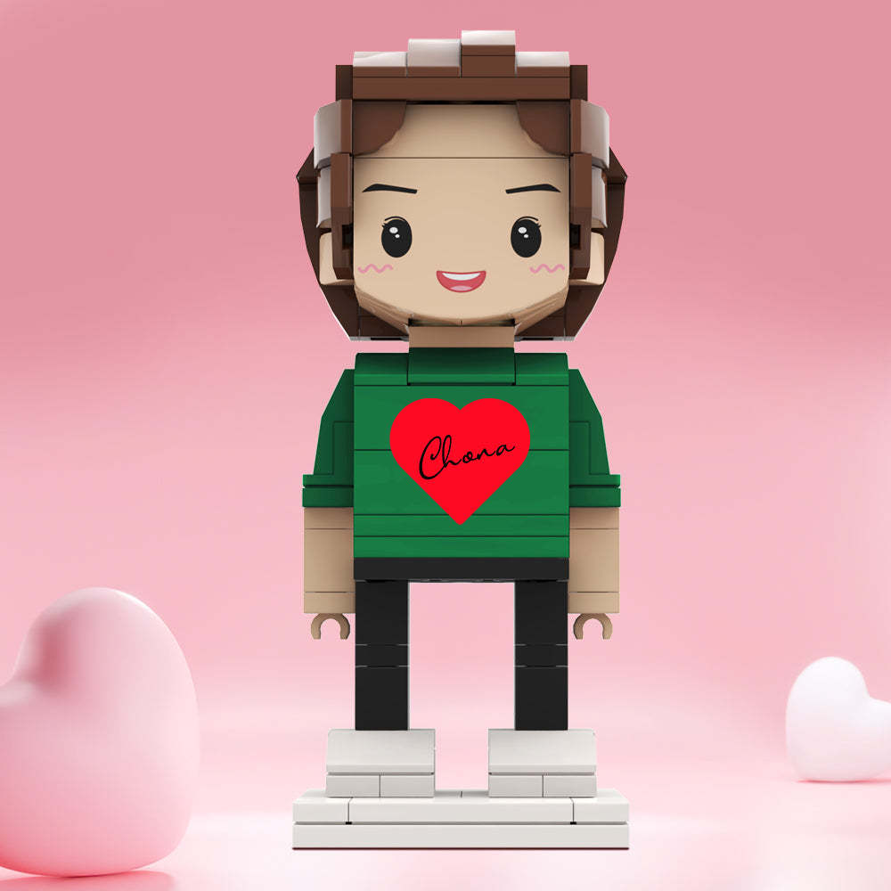 Valentine's Day Gifts Custom Brick Figures Personlized Name Brick Figures - MyCustomBrickheadz