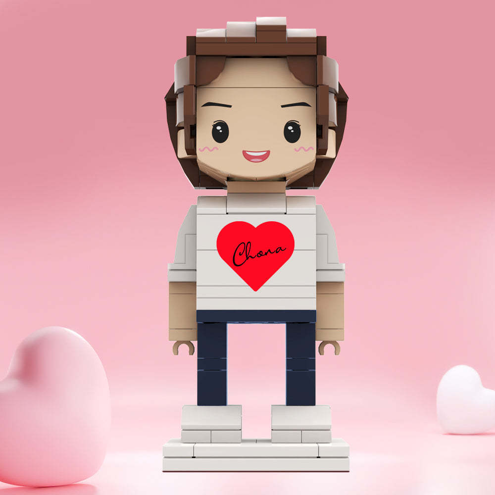 Valentine's Day Gifts Custom Brick Figures Personlized Name Brick Figures - MyCustomBrickheadz