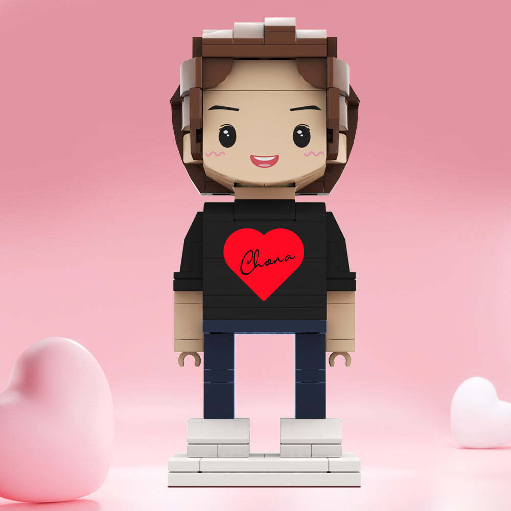 Valentine's Day Gifts Custom Brick Figures Personlized Name Brick Figures - MyCustomBrickheadz