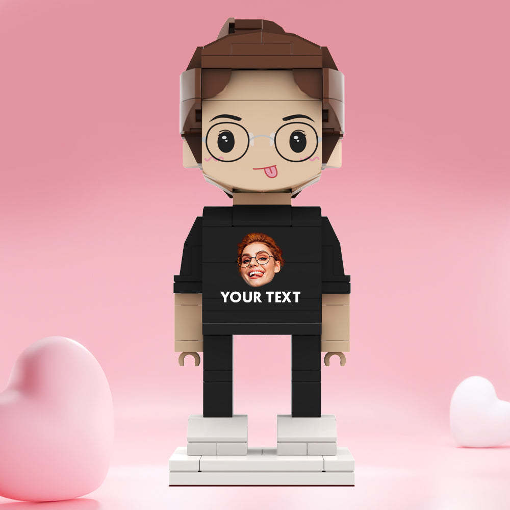 Valentine's Day Gifts Custom Brick Figures Personlized Face & Text Brick Figures - MyCustomBrickheadz