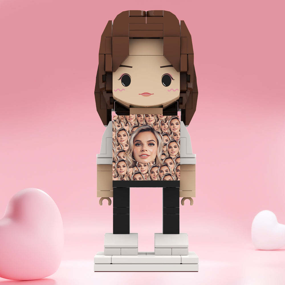 Valentine's Day Gifts Custom Brick Figures Personlized Mash Face Brick Figures - MyCustomBrickheadz