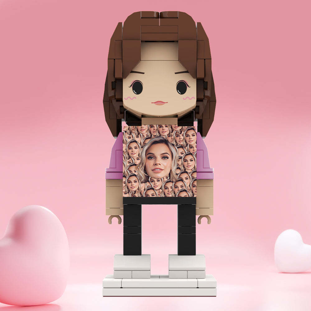 Valentine's Day Gifts Custom Brick Figures Personlized Mash Face Brick Figures - MyCustomBrickheadz