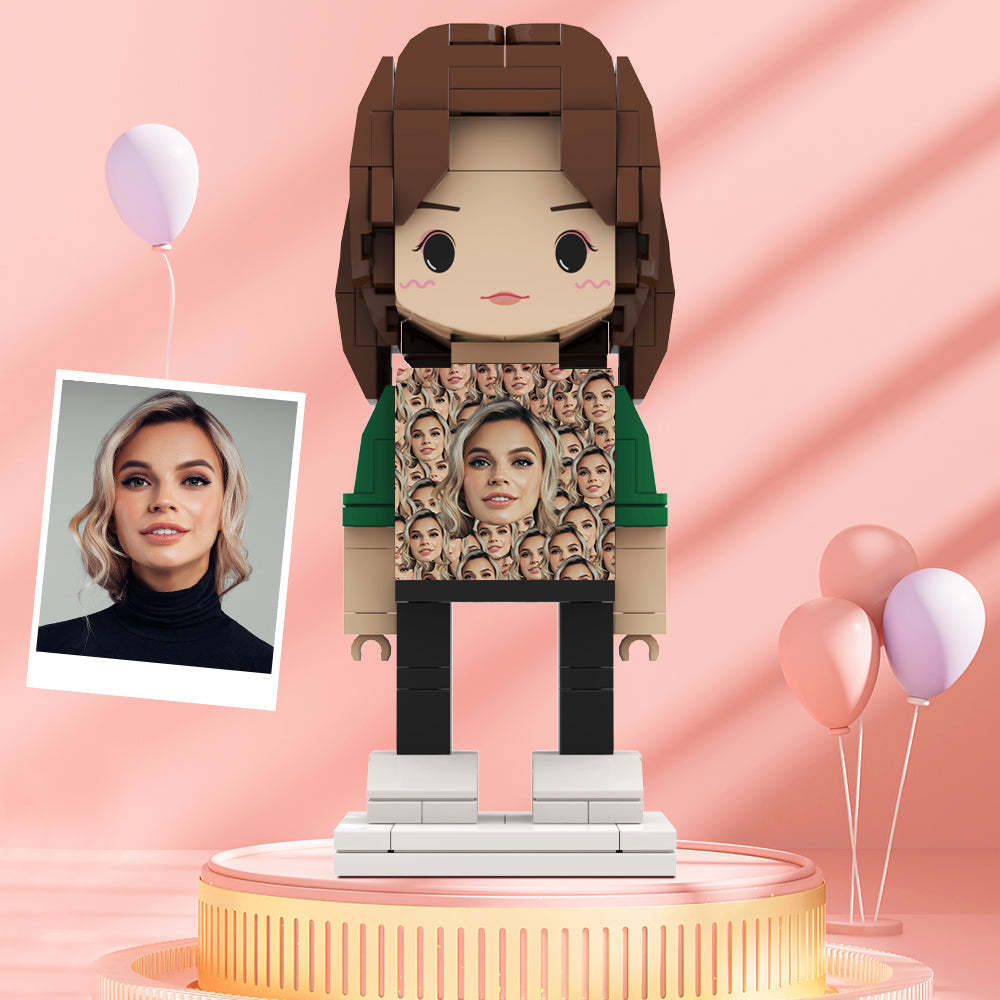 Valentine's Day Gifts Custom Brick Figures Personlized Mash Face Brick Figures - MyCustomBrickheadz