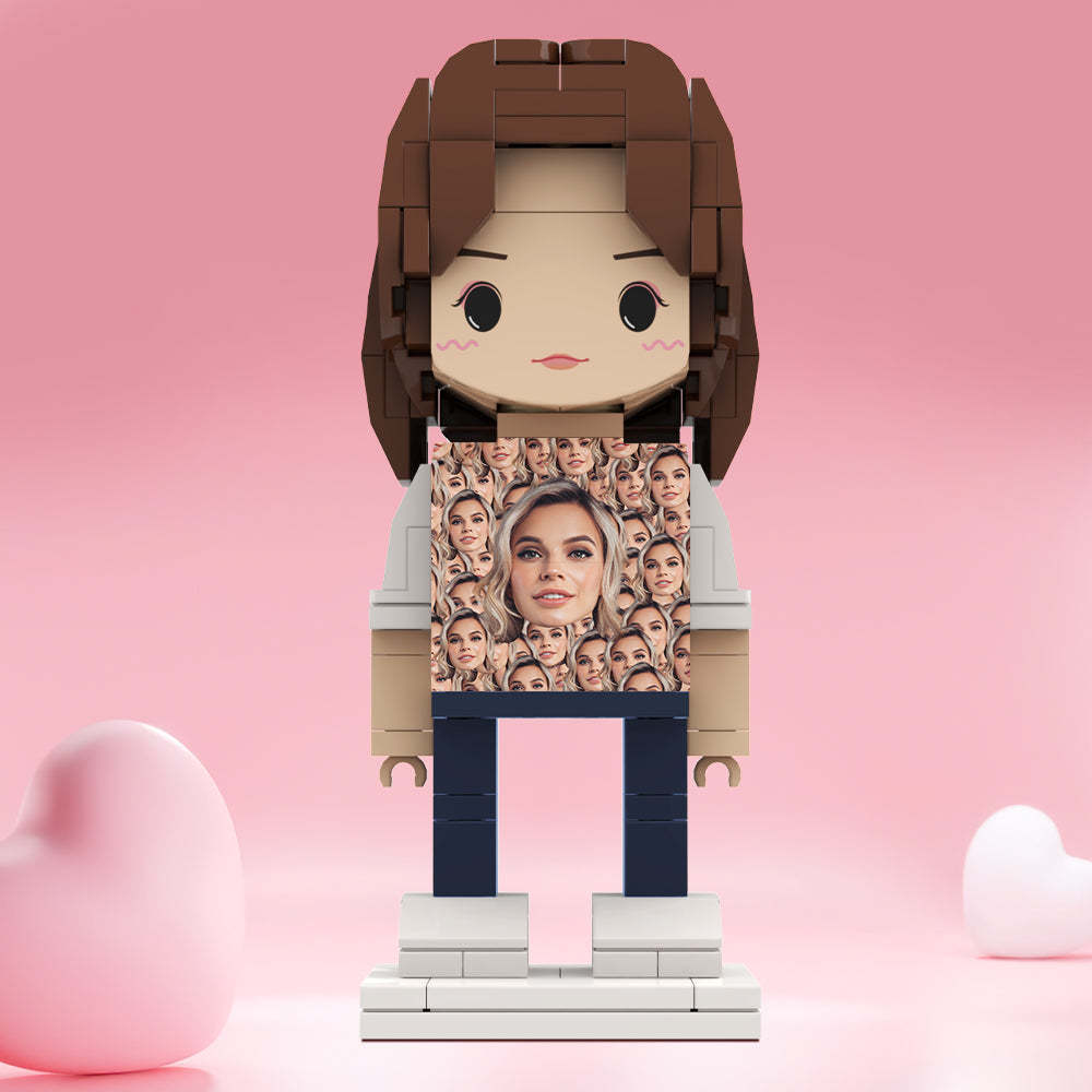 Valentine's Day Gifts Custom Brick Figures Personlized Mash Face Brick Figures - MyCustomBrickheadz