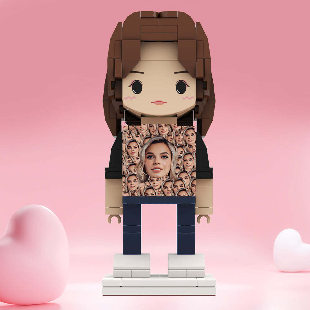 Valentine's Day Gifts Custom Brick Figures Personlized Mash Face Brick Figures - MyCustomBrickheadz