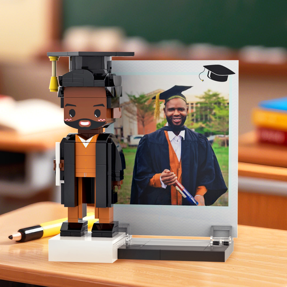 Graduation Gift Custom Brick Figure Full Body Customizable 1 Person - 