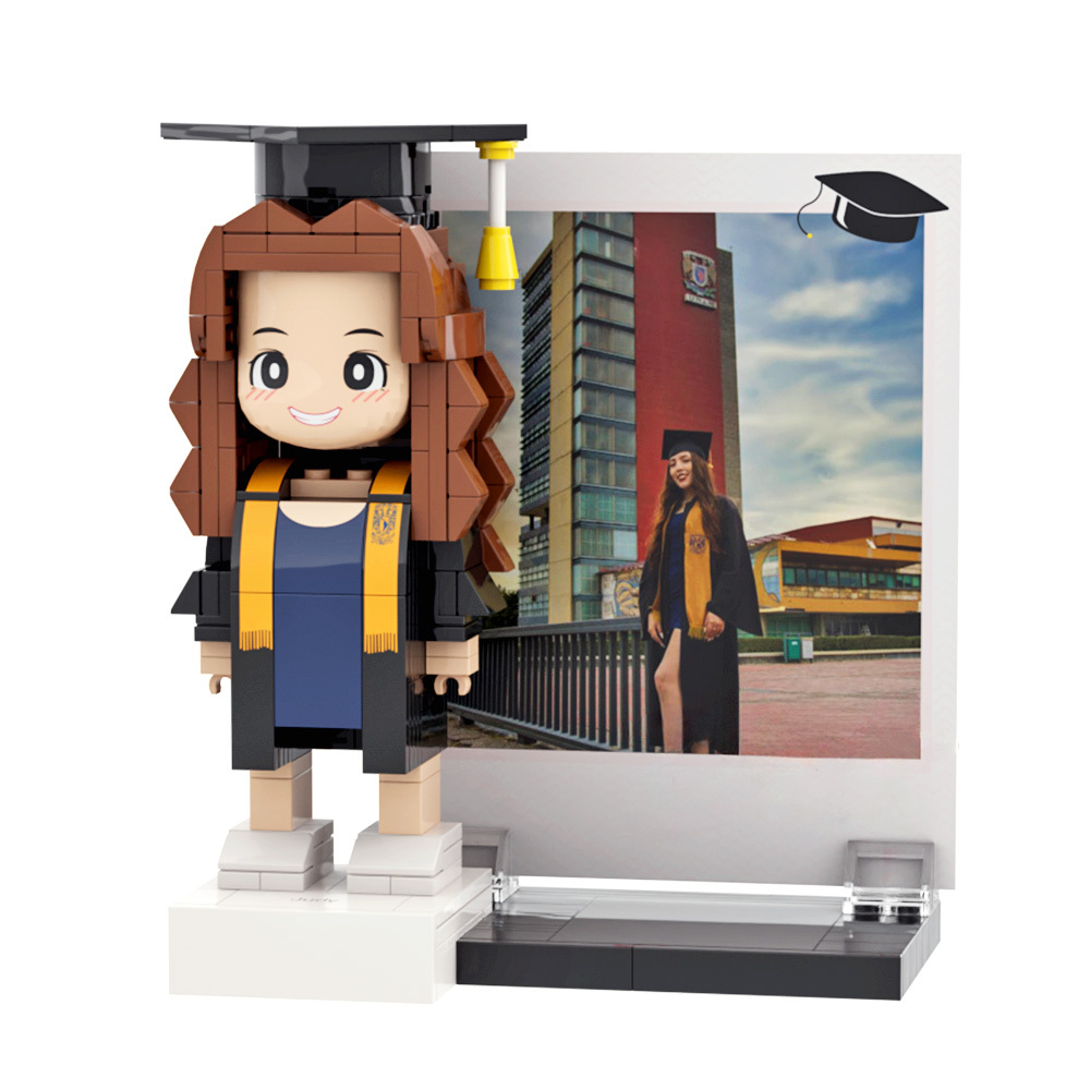 Graduation Gift Custom Brick Figure Full Body Customizable 1 Person - 