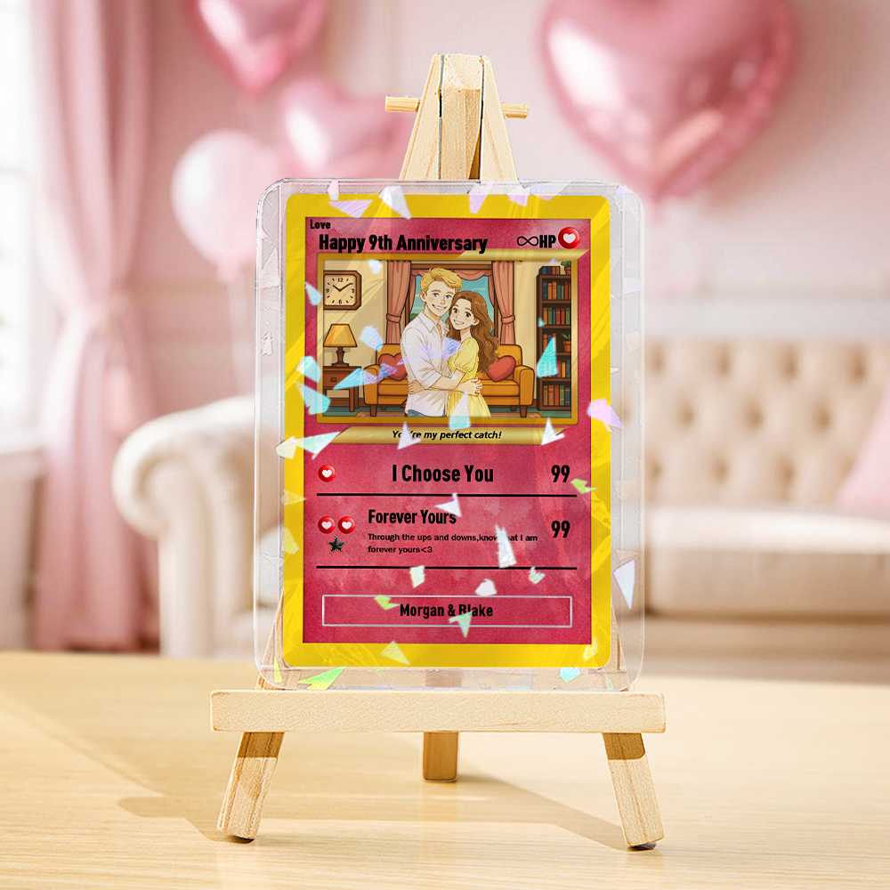 Custom Anime Monster Card, Gift For Boyfriend, Anniversary Day Gift, Custom Anime Monster Present for Couple - 