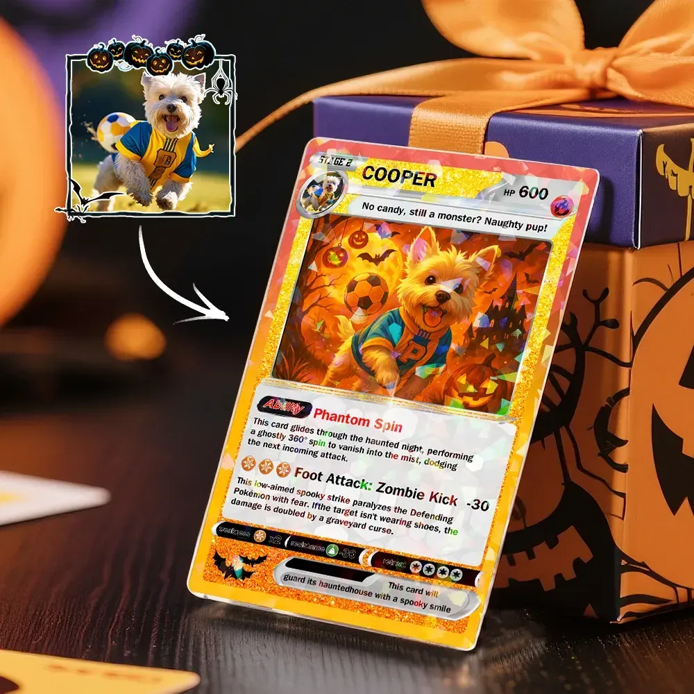 Custom Anime Trading Card | Personalized Collectible Card with Your Photo & Name | Unique Gift for Fans & Couples - 