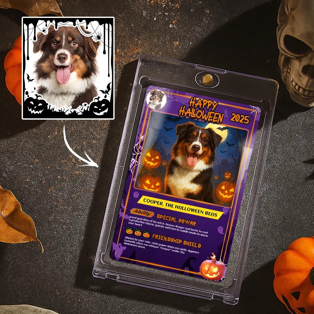 Custom Anime Trading Card | Personalized Collectible Card with Your Photo & Name | Unique Gift for Fans & Couples - 
