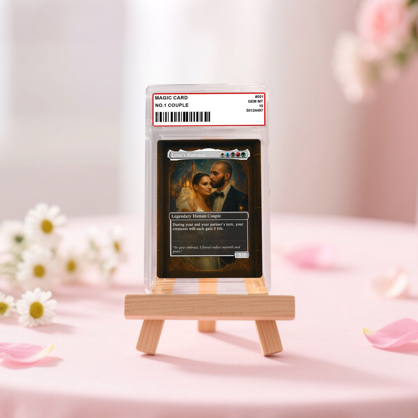 Custom Anime Couples Magic Card Personalized Photo Magic Anime Card Anniversary Gift for Couples - 