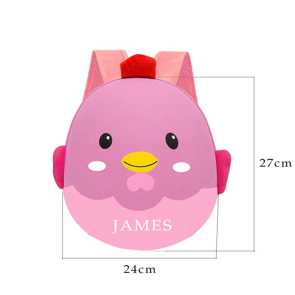 Toddler Bags Custom Name Kids Backpack Cartoon Book Bags For Boys Girls - 