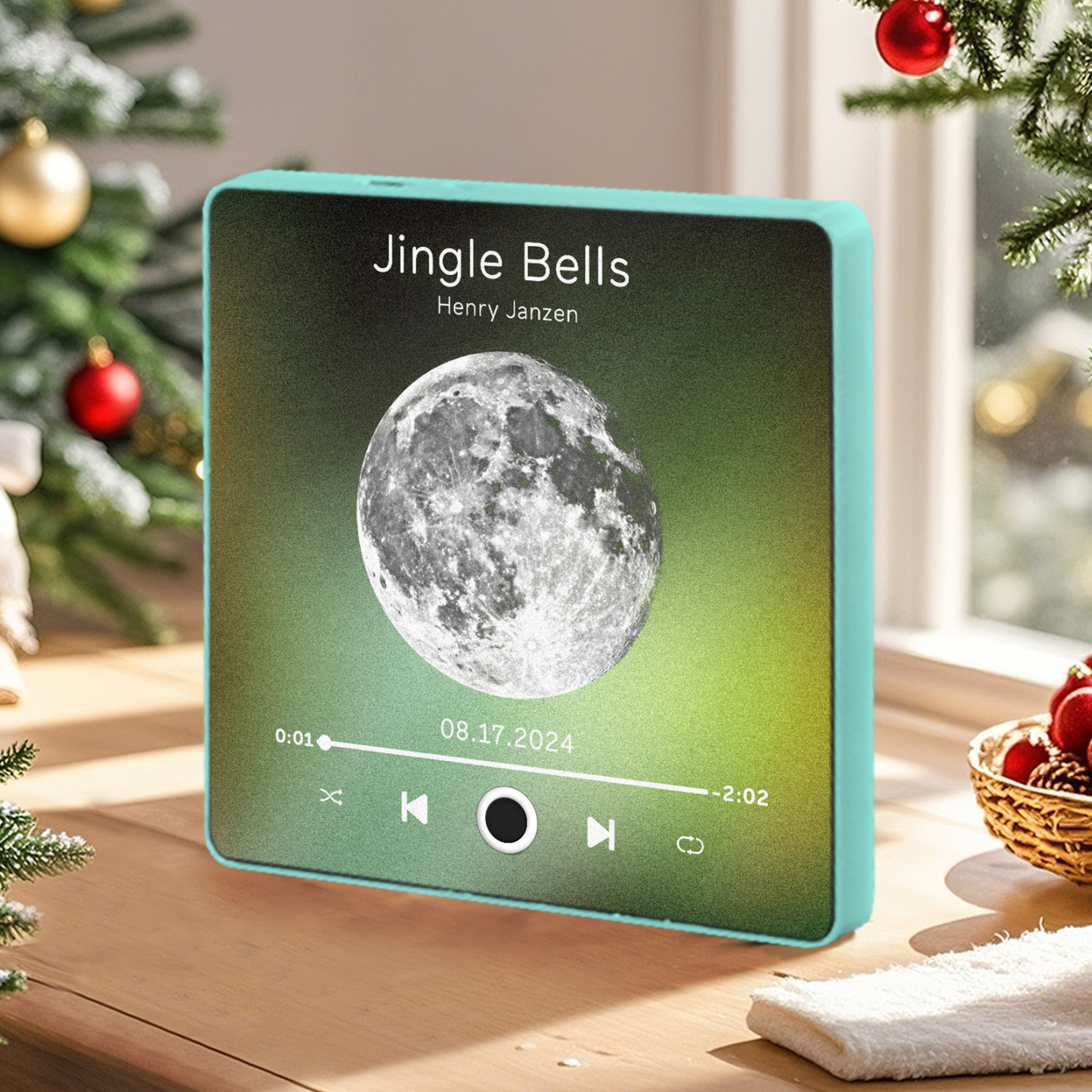 Personalized Music Fridge Magnet Customized Album Fridge Magnet Can Play Songs Christmas Gift - 