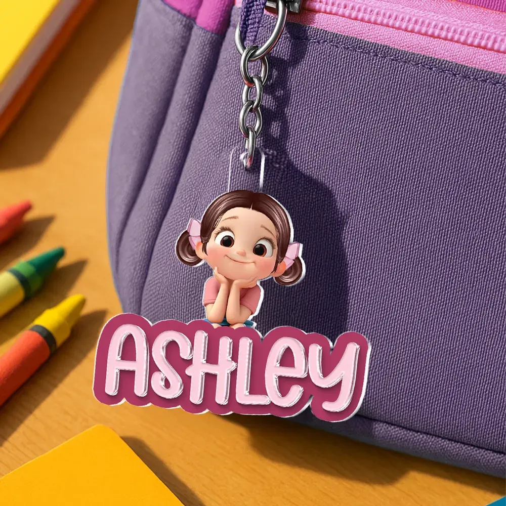 Name Tag for Backpack, Lunch Bag, Pencil Bag, Personalized Gift for Kids Boys Girls, Back to School Name Tag - 