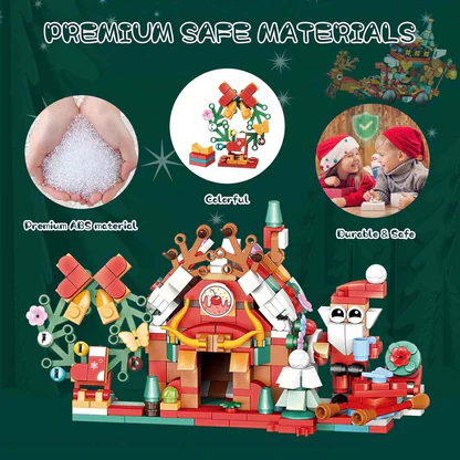 Christmas Sleigh Advent Calendar Building Blocks Set | 24 Days Countdown - 