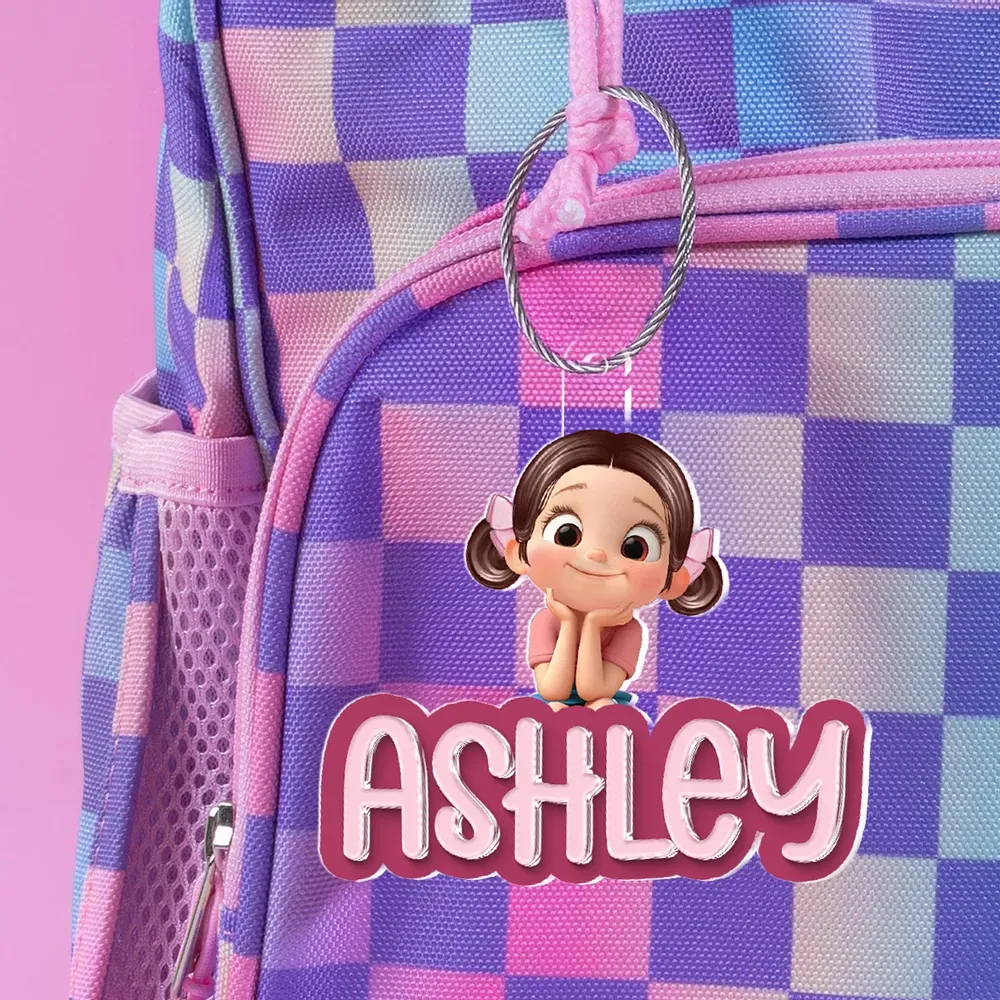 Name Tag for Backpack, Lunch Bag, Pencil Bag, Personalized Gift for Kids Boys Girls, Back to School Name Tag - 