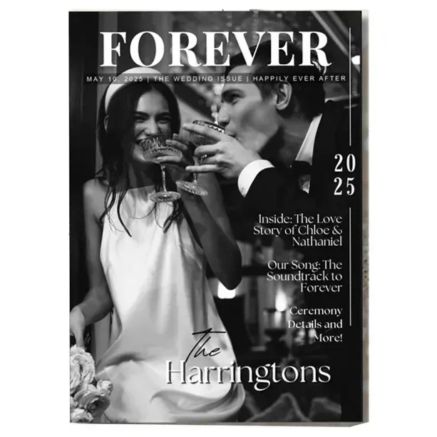 Personalized Magazine for Wedding Anniversary Gift for Married Couples on Valentine's Day - 