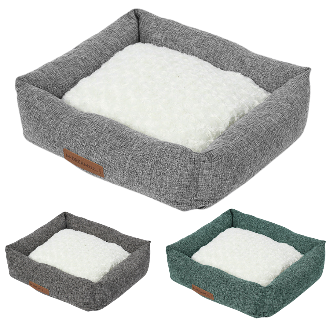 Detachable Plush Dog Bed