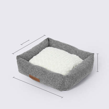 Detachable Plush Dog Bed