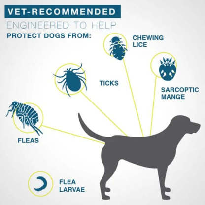 FLEA AND TICK COLLAR FOR LARGE DOGS 8 MONTH PROTECTION-Vet-Recommended