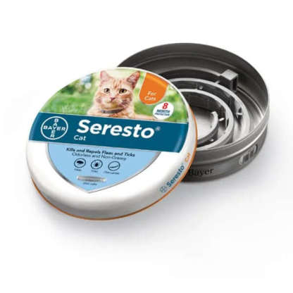 FLEA AND TICK COLLAR FOR CATS 8 MONTH PROTECTION-Vet-Recommended
